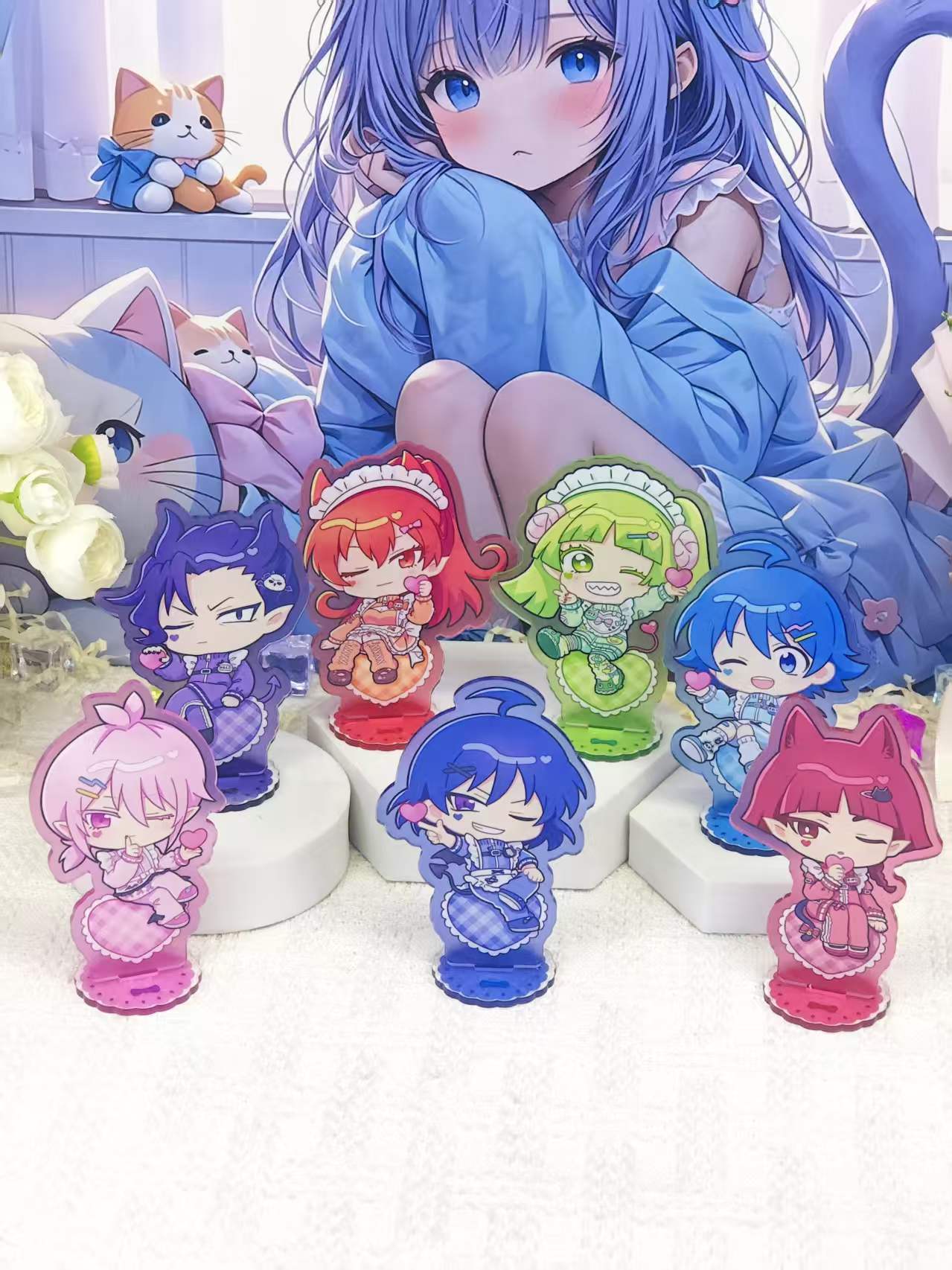 Figma Stand Set - 이루마군의 귀여운 캐릭터 스타일 아크릴 스탠드